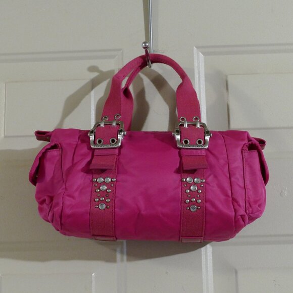 Franco Sarto Pink Nylon Barrel Bag/Purse - Picture 1 of 12